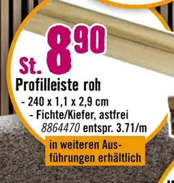Hornbach Profilleiste roh fichte Angebot