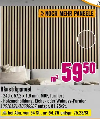 Hornbach Akustikpaneel Angebot