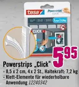Hornbach Tesa powerstrips „click“ Angebot