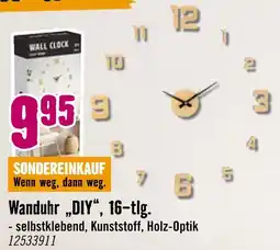 Hornbach Wanduhr „diy“, 16-tlg Angebot