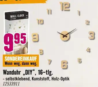 Hornbach Wanduhr „diy“, 16-tlg Angebot