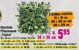 Hornbach Künstliche pflanzenwand 'tropical' Angebot