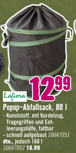 Hornbach Lafiora popup-abfallsack Angebot