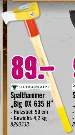 Hornbach Ochsenkopf spalthammer 'big ox 635 h' Angebot