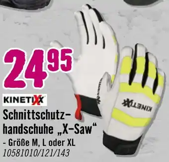 Hornbach Kinetixx schnittschutzhandschuhe „x-saw“ Angebot