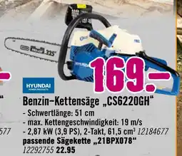Hornbach Hyundai benzin-kettensäge cs6220gh Angebot