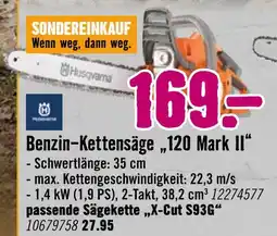 Hornbach Husqvarna benzin-kettensäge 120 mark ii Angebot
