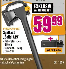 Hornbach Fiskars spaltaxt solid a19 Angebot