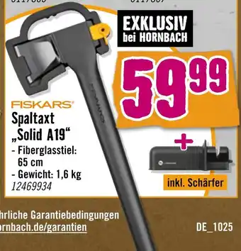 Hornbach Fiskars spaltaxt solid a19 Angebot