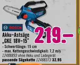 Hornbach Bosch akku-astsäge „gke 18v-15“ Angebot