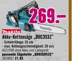 Hornbach Makita akku-kettensäge duc353z Angebot