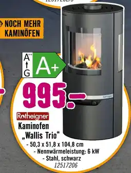 Hornbach Rotheigner kaminofen wallis trio Angebot