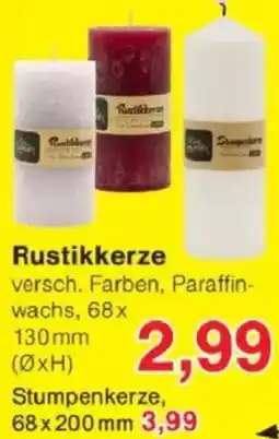 Jawoll Rustikkerze Angebot