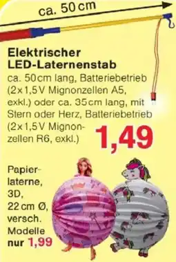 Jawoll Elektrischer LED-Laternenstab Angebot