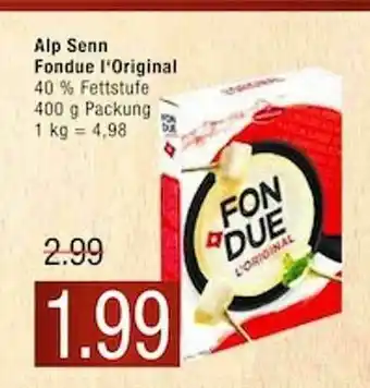 Marktkauf Alp Senn Fondue L'original Angebot