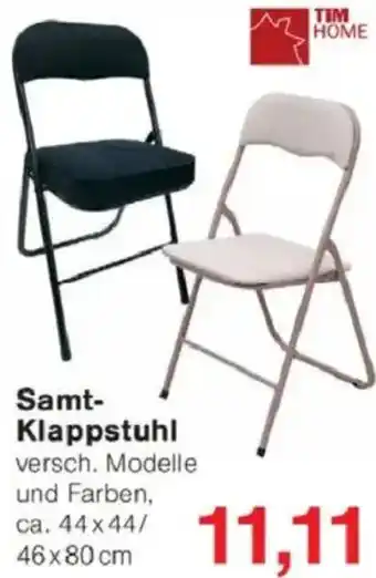 Jawoll TIM HOME Samt- Klappstuhl Angebot