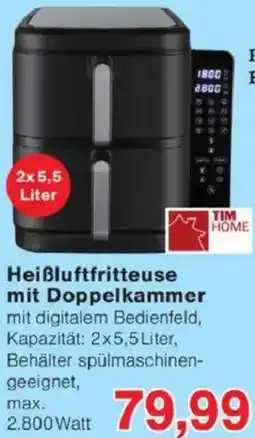 Jawoll Heißluftfritteuse mit Doppelkammer Angebot