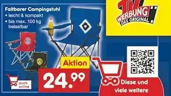 Netto Marken-Discount Faltbarer Campingstuhl Angebot