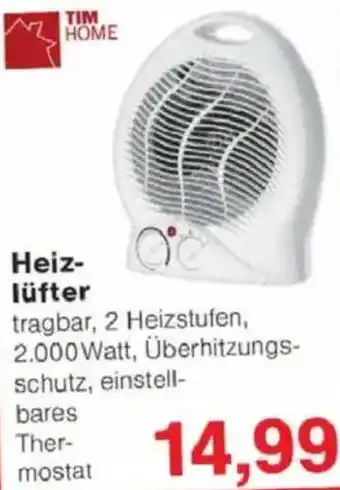 Jawoll TIM HOME Heizlüfter Angebot