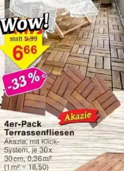 Jawoll 4er-Pack Terrassenfliesen Angebot