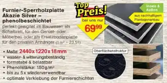Jawoll Furnier-Sperrholzplatte Akazie Silver - phenolbeschichtet Angebot