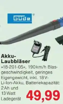 Jawoll Akku- Laubbläser Angebot