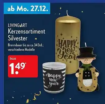 Aldi Nord Living Art Kerzensortiment Silvester Angebot