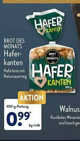 Aldi Nord Brot Des Monats Haferkanten Angebot