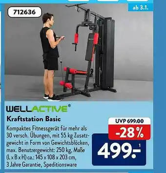 Aldi Süd Wellactive Kraftstation Basic Angebot