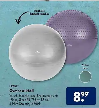 Aldi Süd Crane Gymnastikball Angebot