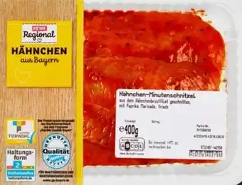 REWE Center Rewe Regional Hähnchen-Minutenschnitzel mariniert Angebot