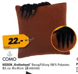 Höffner Como kissen „krallenhand“ Angebot