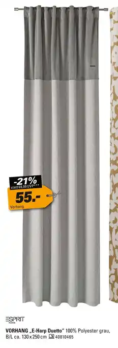 Höffner Esprit vorhang „e-harp duetto“ Angebot