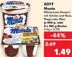 Kaufland ZOTT Monte Angebot