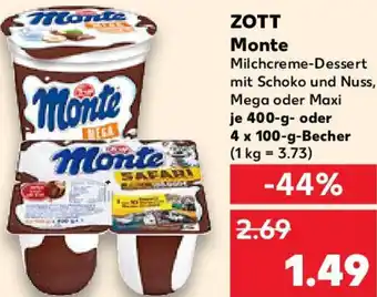 Kaufland ZOTT Monte Angebot