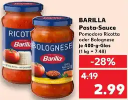 Kaufland BARILLA Pasta-Sauce Angebot