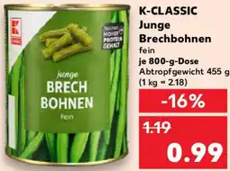 Kaufland K-CLASSIC Junge Brechbohnen Angebot