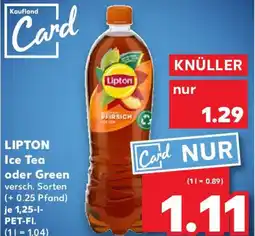 Kaufland LIPTON Ice Tea oder Green Angebot