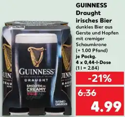 Kaufland GUINNESS Draught irisches Bier Angebot