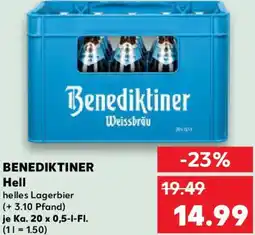 Kaufland BENEDIKTINER Hell Angebot