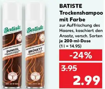 Kaufland BATISTE Trockenshampoo mit Farbe Angebot