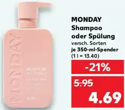 Kaufland MONDAY Shampoo oder Spülung Angebot