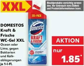 Kaufland DOMESTOS Kraft & Frische WC-Gel XXL Angebot