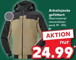 Kaufland Parkside Arbeitsjacke gefüttert Angebot