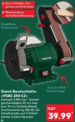Kaufland Parkside Stand-Bandschleifer PSBS 240 C2 Angebot