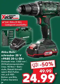 Kaufland PARKSIDE Akku-Bohrschrauber 20 V Angebot