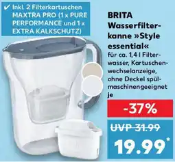 Kaufland BRITA Wasserfilterkanne Style essential Angebot