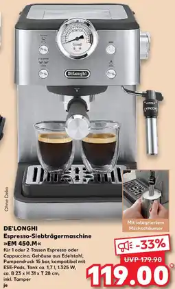 Kaufland DE'LONGHI Espresso-Siebträgermaschine EM 450.M Angebot