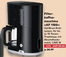 Kaufland BRAUN Filterkaffeemaschine KF 1100 Angebot