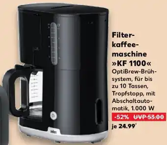 Kaufland BRAUN Filterkaffeemaschine KF 1100 Angebot